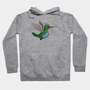 Cute Hummingbird Drawing Hoodie